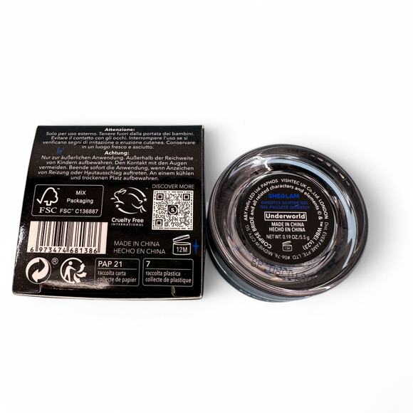 Tim Burton's Corpse Bride Ghostly Glitter Gel Eyeshadow Underworld Sheglam - Picture 3 of 4